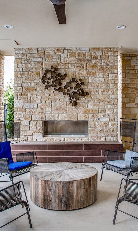 the living room at The Twin Creeks Crossing